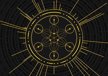 Yellow Gold Magic Glyph