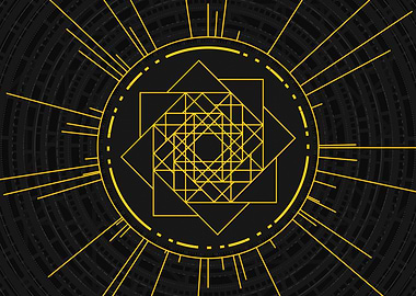 Yellow Gold Magic Glyph