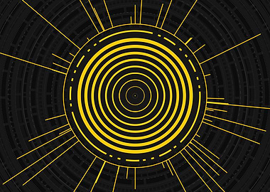 Yellow Gold Magic Glyph