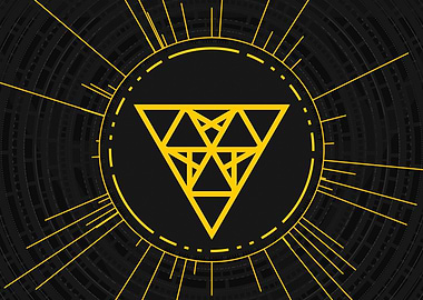 Gold Glyph Mandala Rune