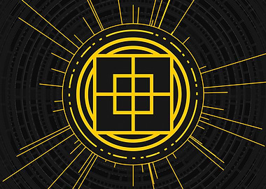 Yellow Glyph Mandala Rune