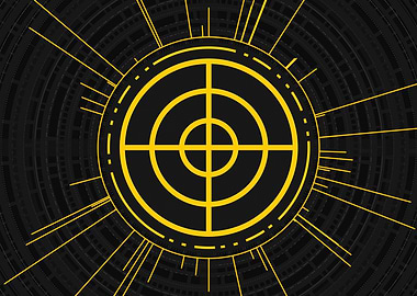 Yellow Glyph Mandala Rune