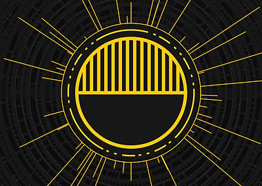 Gold Glyph Mandala Rune