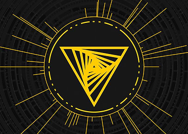 Gold Glyph Mandala Rune