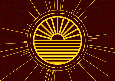 Gold Glyph Mandala Rune