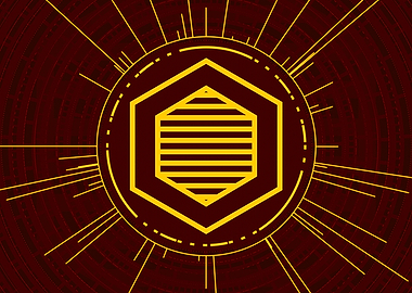 Yellow Glyph Mandala Rune