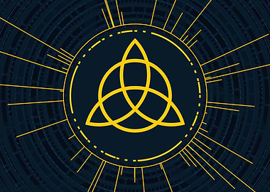 Gold Glyph Mandala Rune