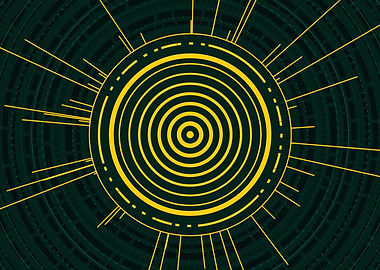 Yellow Gold Magic Circle