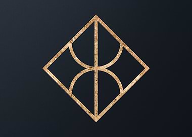 Gold Glyph Mandala Rune