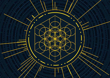 Yellow Gold Magic Circle