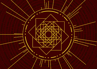 Yellow Gold Magic Glyph