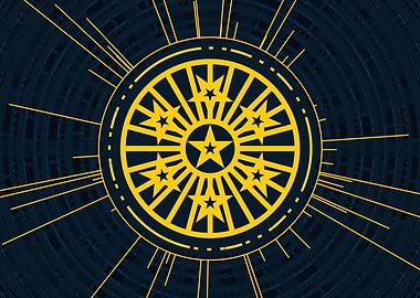 Yellow Gold Magic Circle