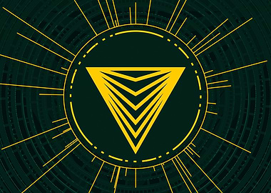 Gold Geometric Glyph Rune