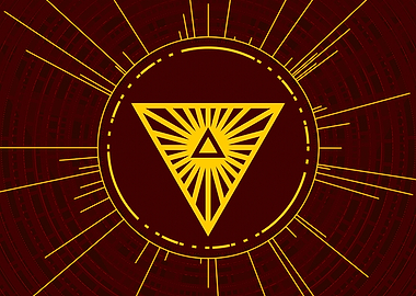 Yellow Glyph Mandala Rune