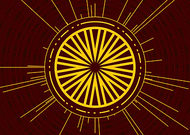 Gold Glyph Mandala Rune