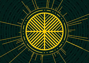 Yellow Gold Magic Circle