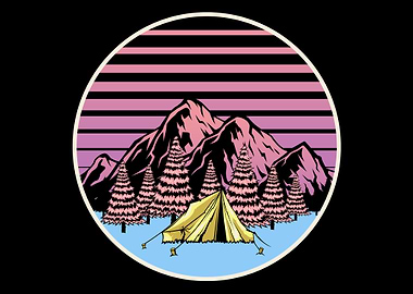 Camping Retro Camper Tent