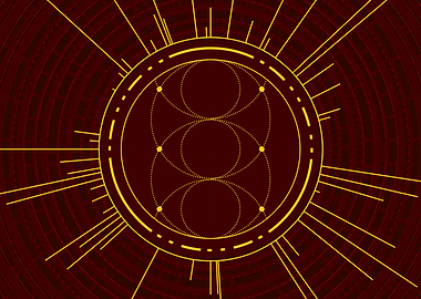 Yellow Gold Magic Glyph