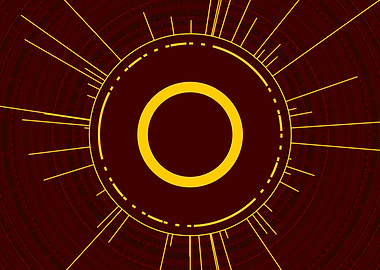 Gold Glyph Mandala Rune