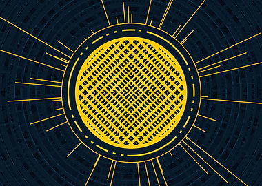 Yellow Gold Magic Circle