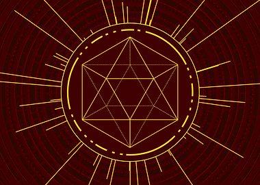 Yellow Gold Magic Glyph