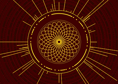 Yellow Gold Magic Glyph