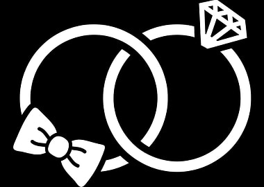 Wedding rings wife husband