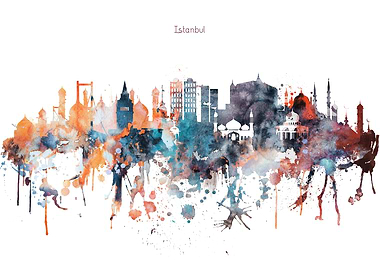 Istanbul Turkey Skyline