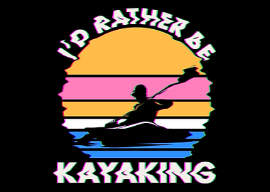 Kayak Canoe Retro