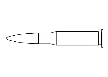 Rifle Bullet Outline