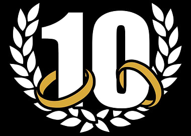 10 years 10th wedding anni