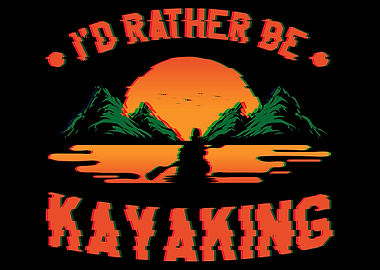 Kayak Canoeing Retro