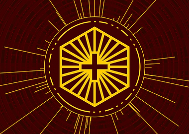 Gold Glyph Mandala Rune