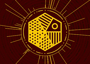 Gold Glyph Mandala Rune