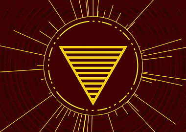 Gold Glyph Mandala Rune