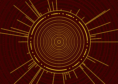 Gold Glyph Mandala Rune