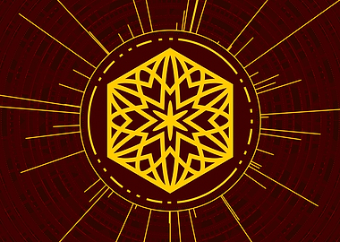 Yellow Gold Magic Circle