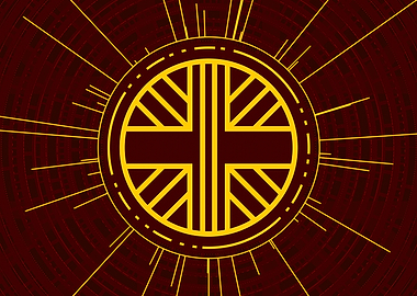 Gold Glyph Mandala Rune