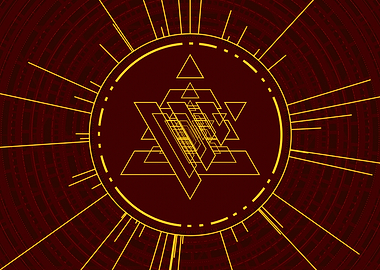 Yellow Gold Magic Glyph