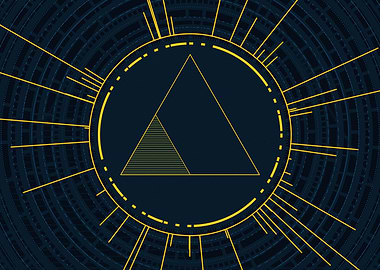 Gold Glyph Mandala Rune