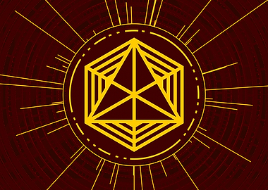 Yellow Gold Magic Glyph