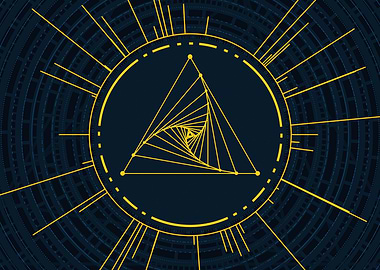 Yellow Gold Magic Circle