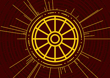 Gold Glyph Mandala Rune