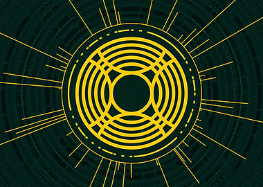 Yellow Gold Magic Circle