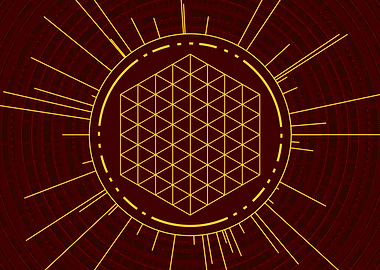 Yellow Gold Magic Circle