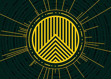 Yellow Gold Magic Circle