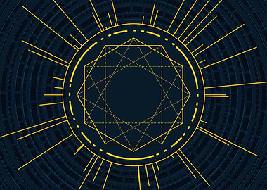 Yellow Gold Magic Circle