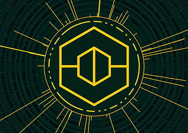 Gold Sacred Geometry Glyph