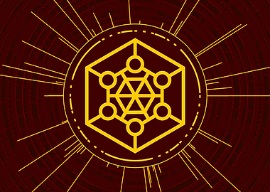 Gold Glyph Mandala Rune