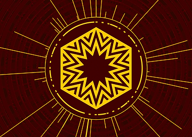 Yellow Gold Magic Glyph